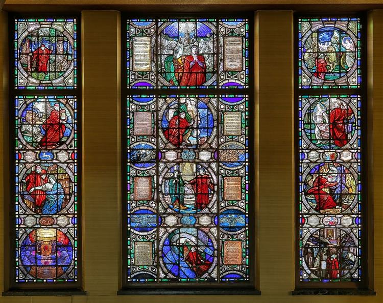 The Divine Comedy of Dante Alighieri Stained Glass Window, 1910 - 1912 - Вайолет Окли