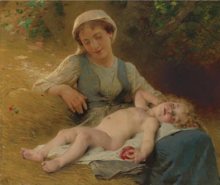 Fast asleep, 1896 - Léon Bazile Perrault