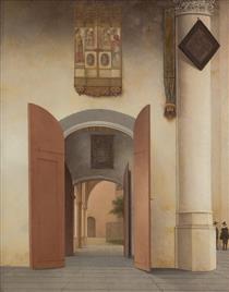 Interior of the Sint Laurenskerk in Alkmaar - Pieter Jansz. Saenredam