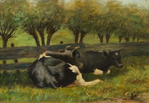 Cows lying down, 1877 - Václav Brozik