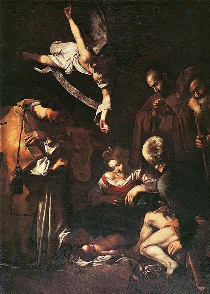 Nativity with St. Francis and St. Lawrence, 1609 - Caravaggio