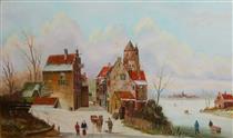 holländische Gracht im Winter 2 - Hans-Peter Emons
