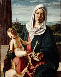 Madonna and Child with the Infant Saint John the Baptist - Michele da Verona