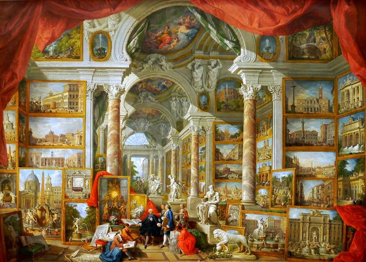 Gallery of Views of Modern Rome, 1759 - Джованні Паоло Паніні