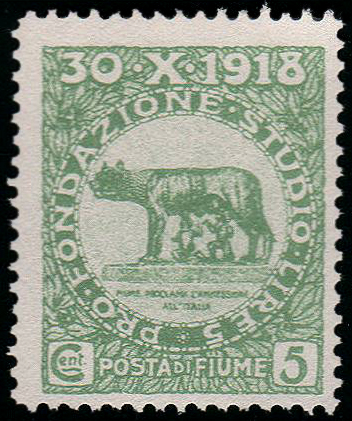 Stamp Fiume, 1919 - Leopoldo Metlicovitz