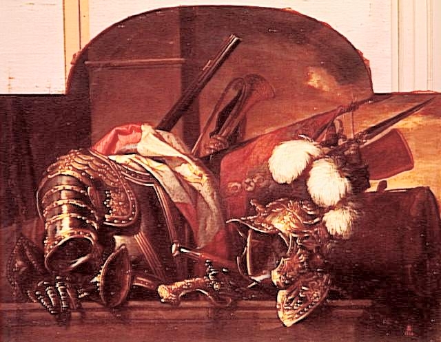 Weapons and military instruments trophies, c.1672 - Мадлен Булонь