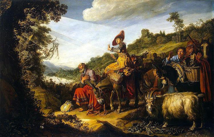 Abraham's Journey to Canaan - Pieter Lastman