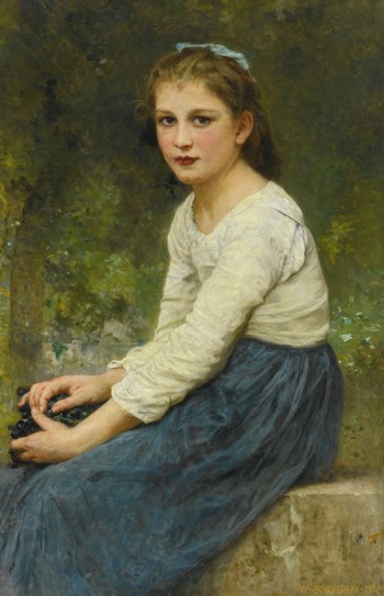 Girl with Grapes, 1904 - 布格羅