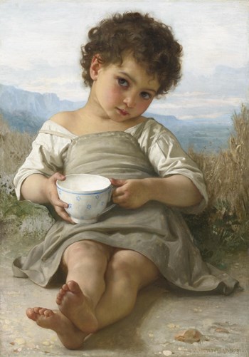 The Cup of Milk - Адольф Вільям Бугро