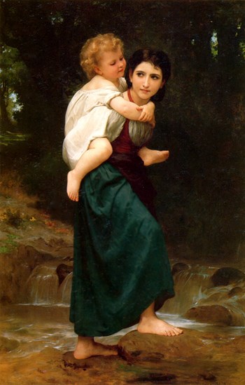 The Crossing of the Ford - William Adolphe Bouguereau