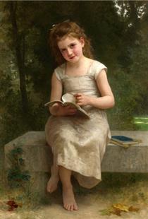 The Reading Girl - William-Adolphe Bouguereau