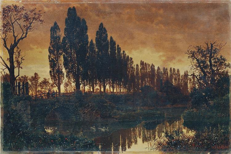 Bayrische Landschaft, 1886 - Ferdinand Knab