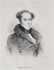 François René Auguste Vicomte de Châteaubriand - Achille Devéria