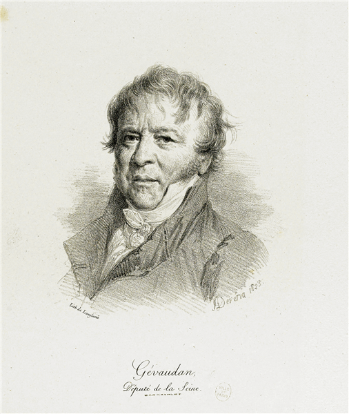 Portrait of Antoine Gévaudan (1746–1826) French politician and member of the French National Assembly, 1823 - Achille Devéria
