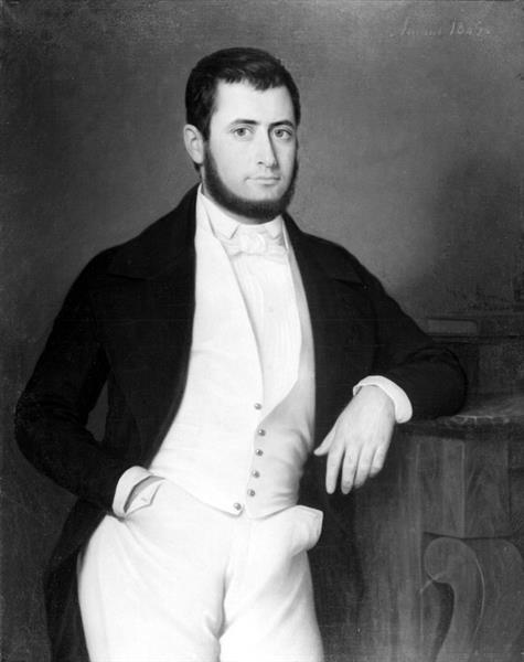 Portrait of an Unknown Man, c.1845 - Jacques Amans