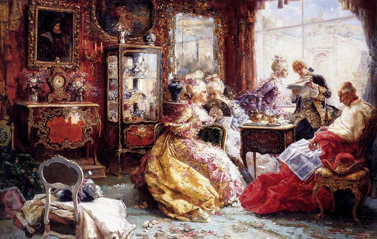 An Afternoon in the Salon, 1902 - Сальвадор Санчес Барбудо