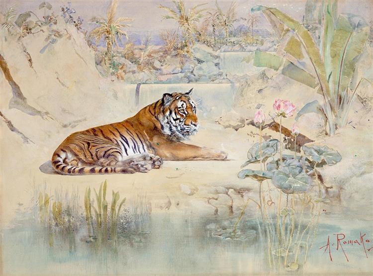 Tiger, 1870 - Anton Romako