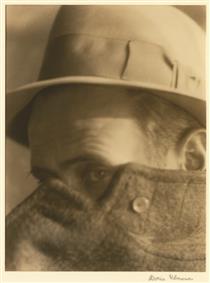 John Jacob Niles with Hat Pulled Low - Doris Ulmann