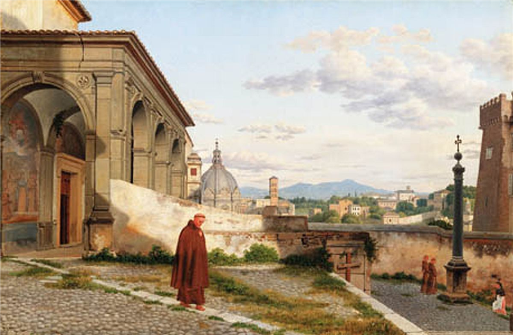 The North-East part of the Capitoline Hill, 1813 - 1816 - Кристофер Вильхельм Эккерсберг