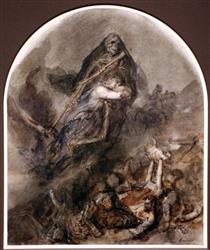 Allegory of death - Клеман-Огюст Андриё