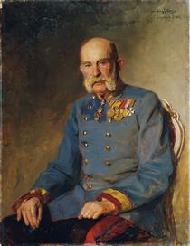 Emperor Franz Joseph I in the service uniform of an Austrian field marshal - John Quincy Adams