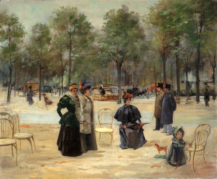 To the Champs Elysees, c.1895 - Louis Abel-Truchet