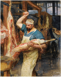 The butcher - Victor Gabriel Gilbert