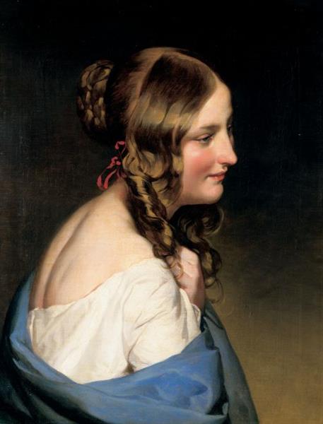 Portrait of a Girl, c.1837 - Frederico de Amerling