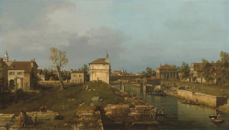 The Porta Portello, Padua, c.1741 - 加纳莱托