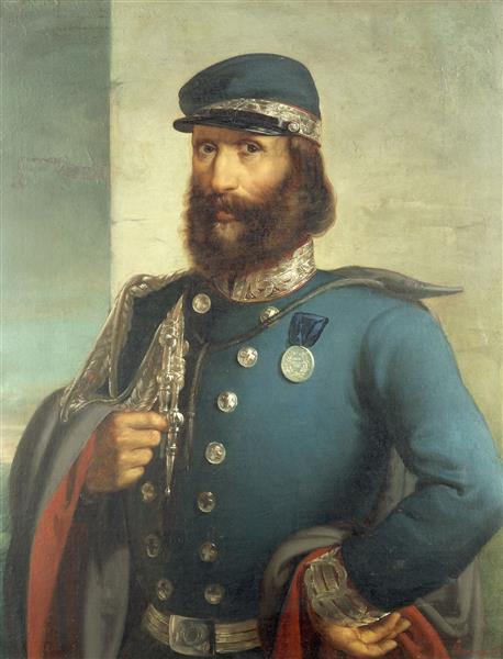 Portrait of Giuseppe Garibaldi - Gerolamo Induno