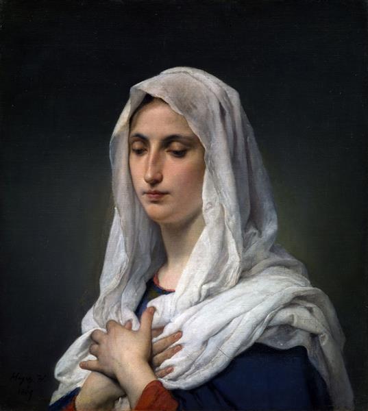 Praying woman, 1869 - Francesco Hayez