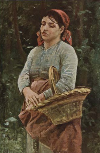 Tuscan peasant woman, 1886 - 1887 - Сильвестро Лега