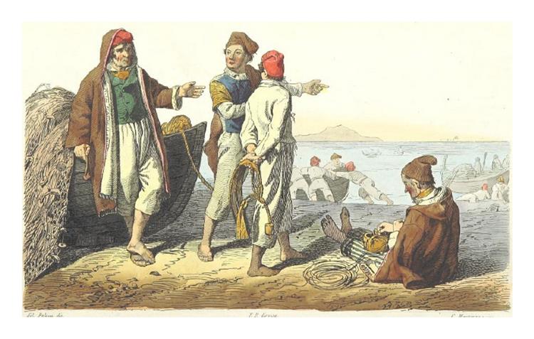 Sailors and fishermen, 1853 - Філіппо Паліцці