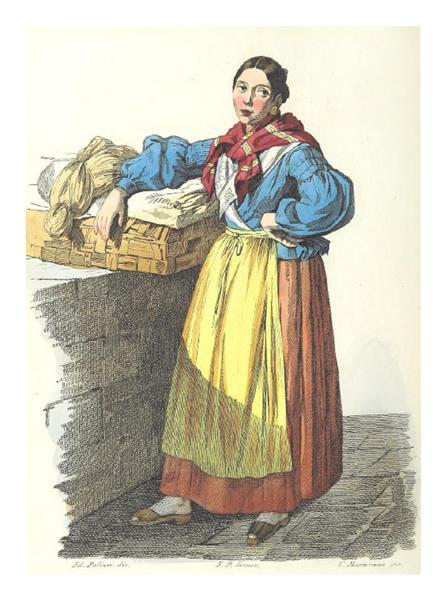 The washerwoman, 1853 - Филиппо Палицци