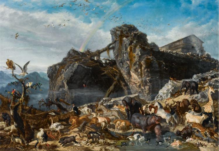 Noah's ark, 1867 - Filippo Palizzi