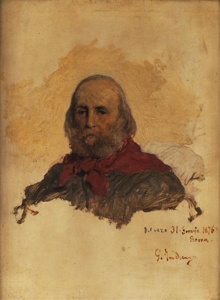 Portrait of Giuseppe Garibaldi (January 31, 1876), 1876 - Gerolamo Induno