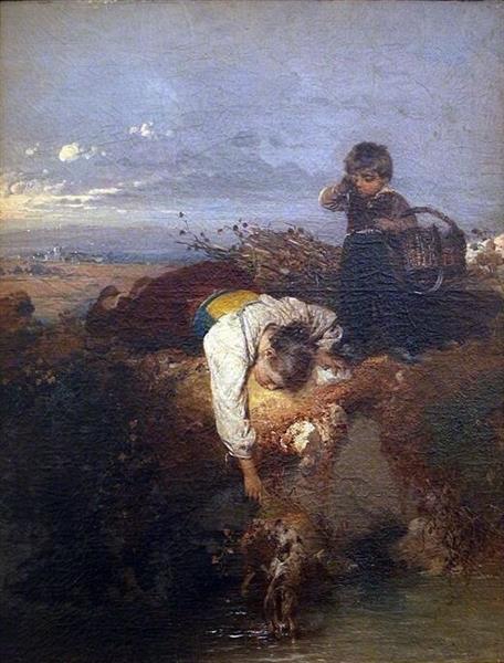 Childhood misfortune, 1862 - Gerolamo Induno
