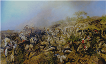 The Battle of Dogali (on January 26th, 1887) - Michele Cammarano