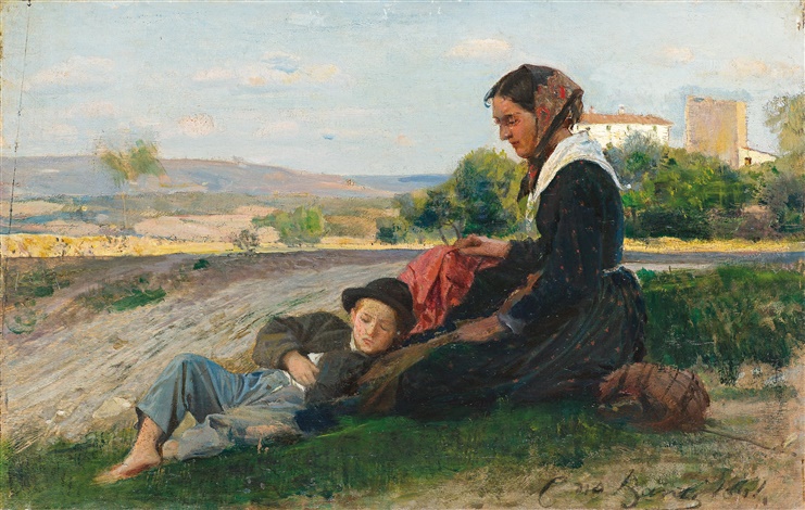 A short break, 1861 - Cristiano Banti