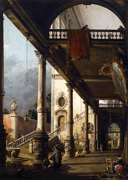 Perspective with a Portico, 1765 - Canaletto