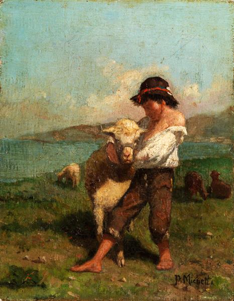The little shepherd - Francesco Paolo Michetti
