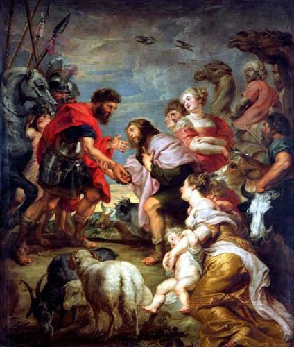 The Reconciliation of Esau and Jacob - Pierre Paul Rubens