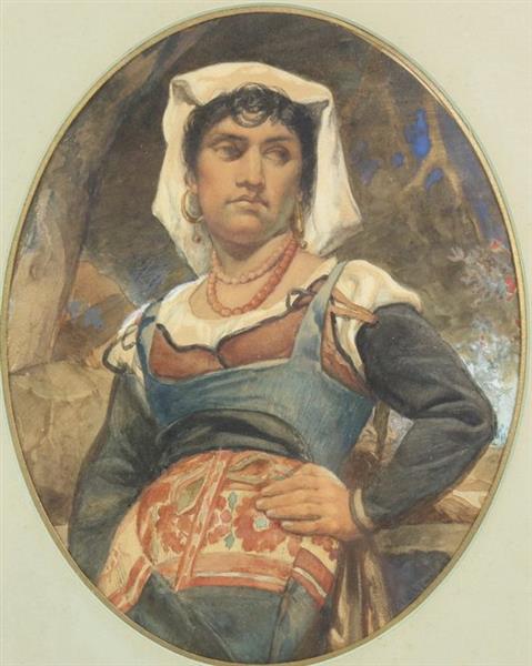Woman of Rome, 1868 - Pierre Jean Van der Ouderaa