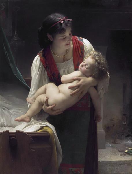 Lullaby (Bedtime), 1873 - Адольф Вільям Бугро