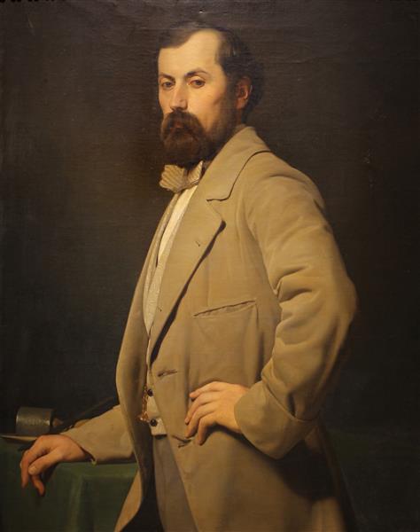 Portrait of Luigi Majoli, 1856 - Антоніо Чізері