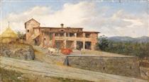 Farmers' house in Castiglioncello - Odoardo Borrani