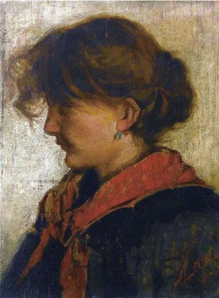 Young peasant woman - Сільвестро Лега