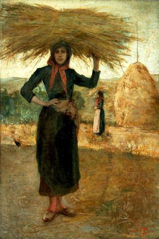 The hay picker, 1890 - Сільвестро Лега