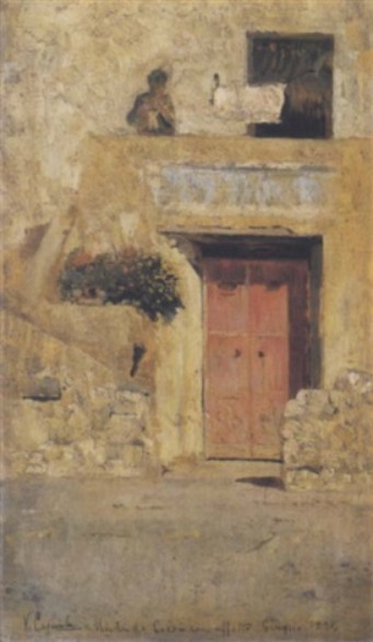 The red door, 1924 - Vincenzo Caprile