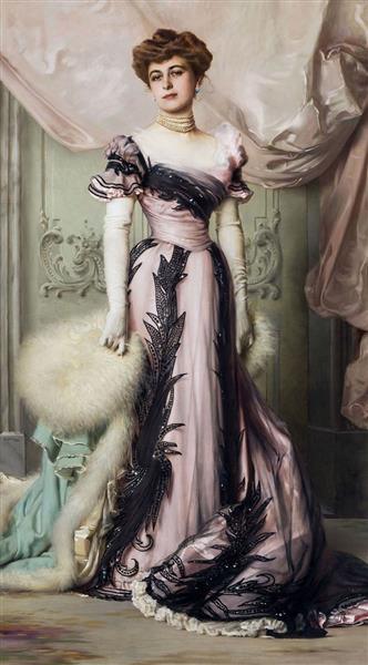 Portrait of the Countess Carolina Sommaruga Maraini, 1901 - Витторио Маттео Коркос